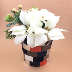 プラントポットカバー ハンドメイド 定期開催 ワークショップ 鉢植えカバー 革製 インテリア